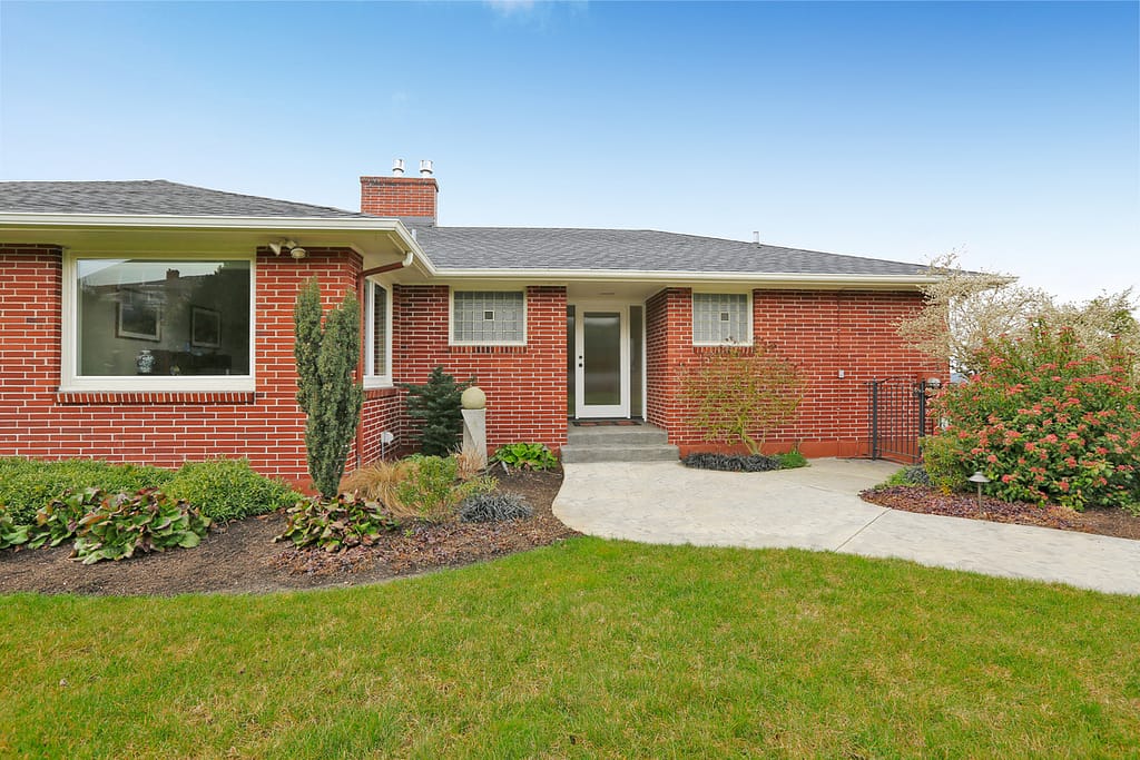 a beautiful house with lawn