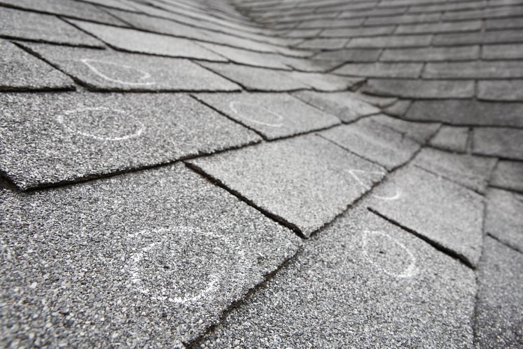 marked hail damage