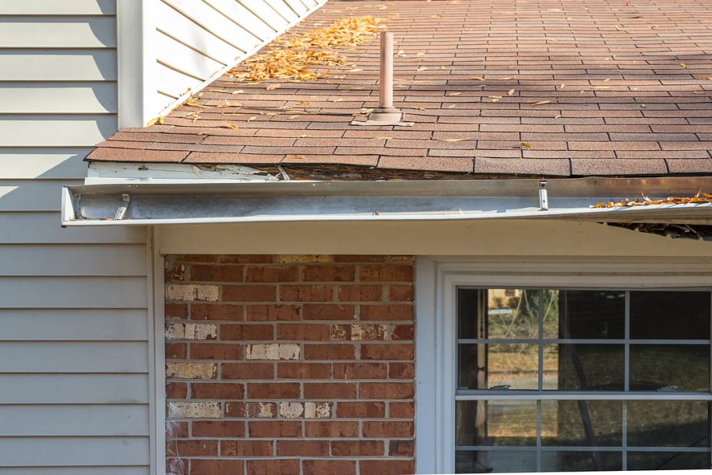 broken gutter system