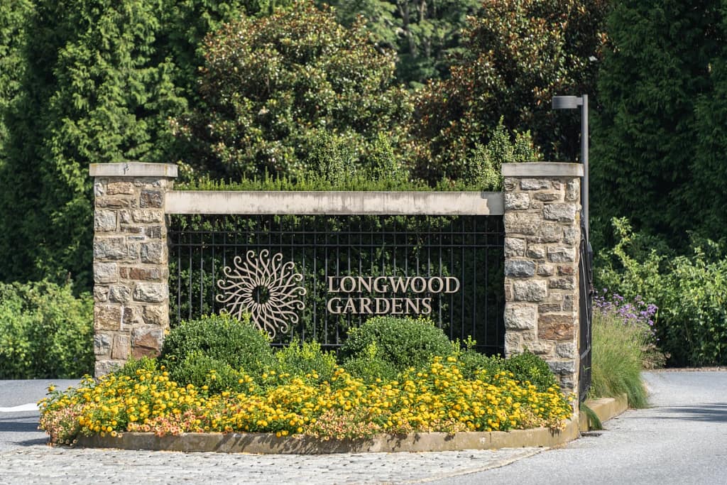 longwood gardens outside