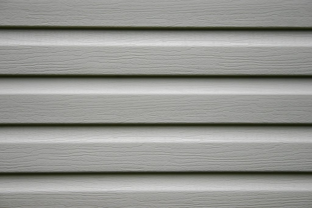 close up vinyl siding
