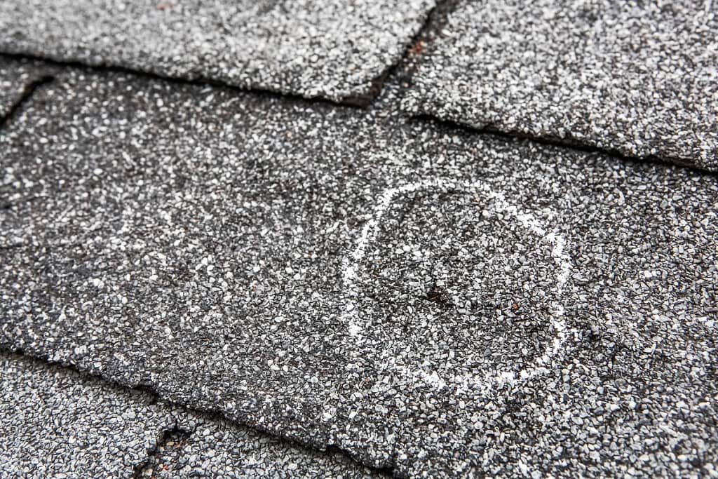 hail damage on roof
