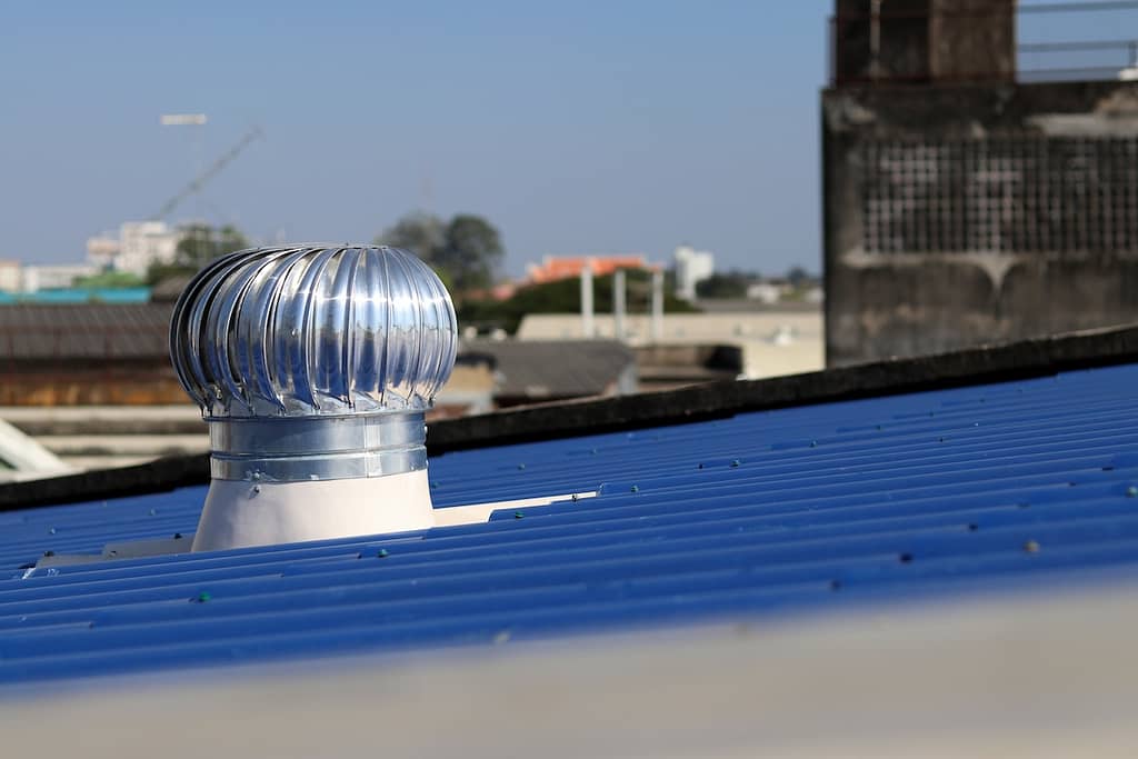 Turbine vent on roof
