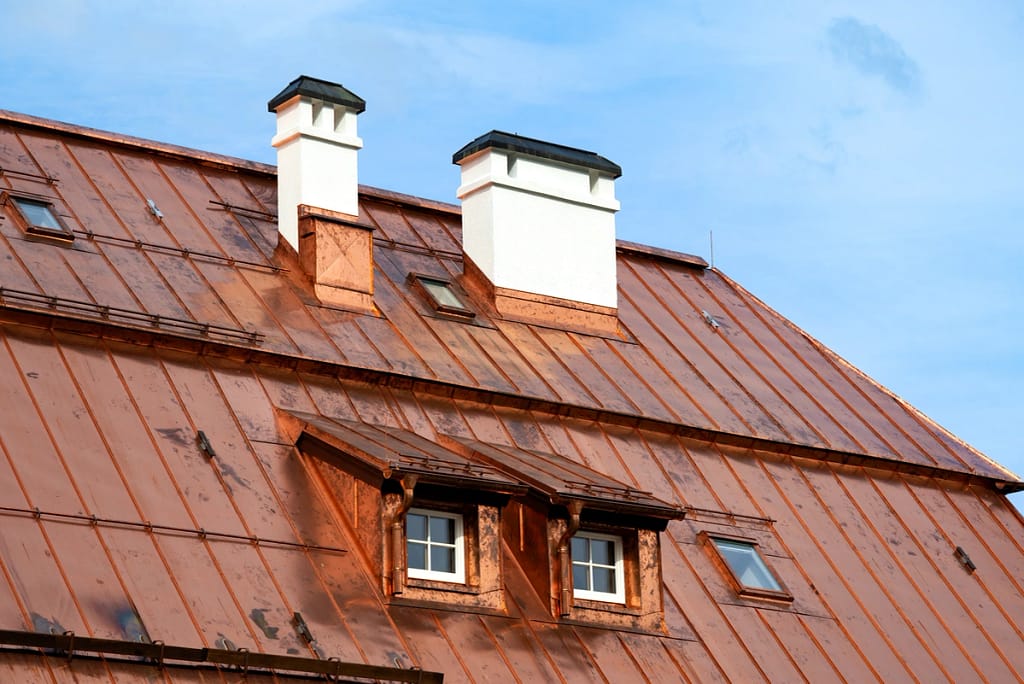 Older copper roof
