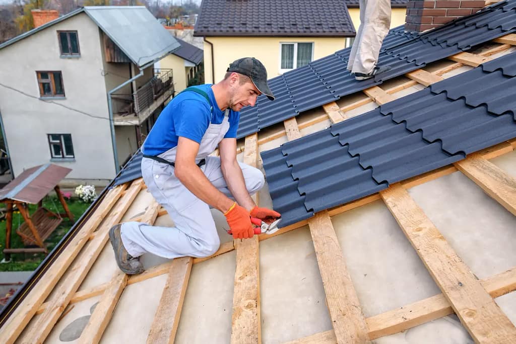 clipping metal shingles