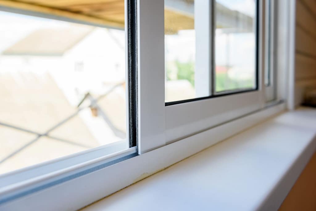 close up on a window and windowsill