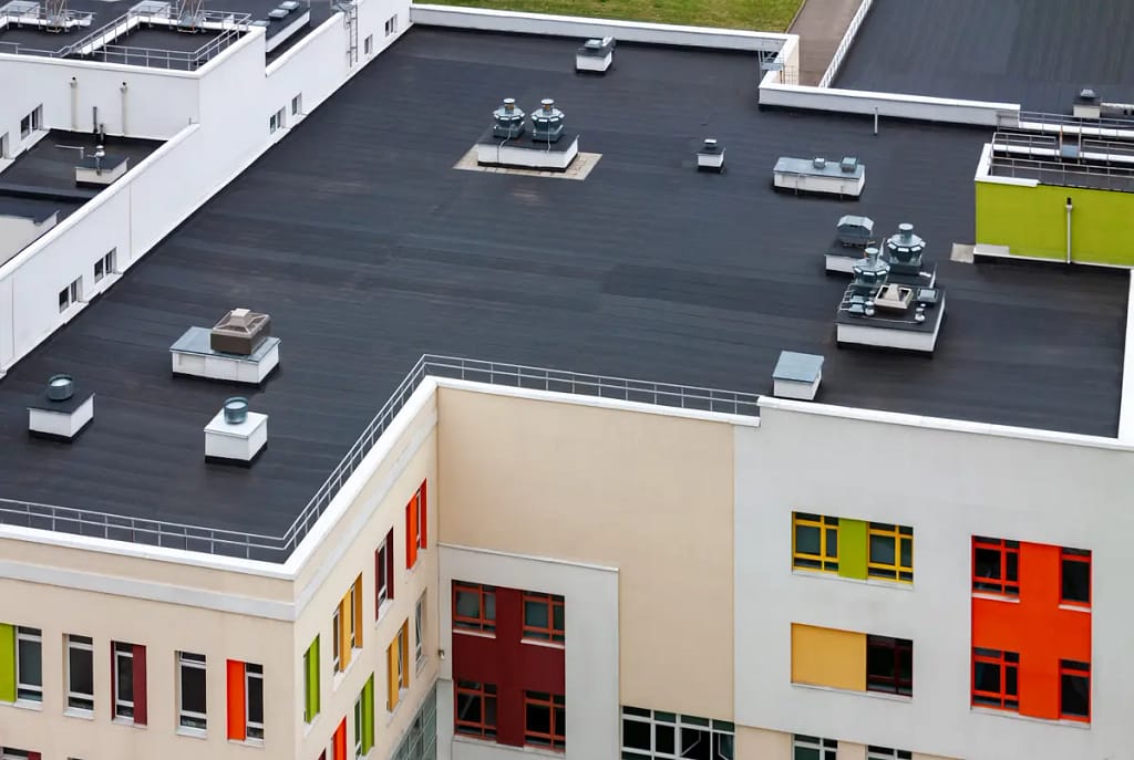 flat roof building