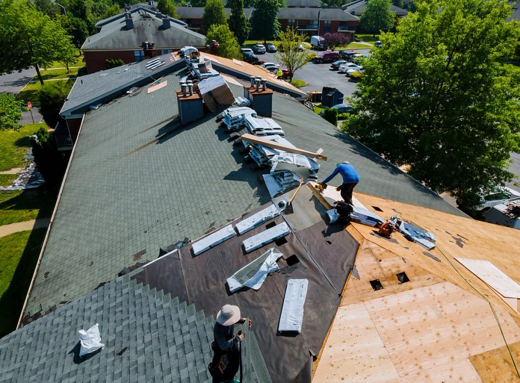 roof ventilation and shingle roof replacement performed by professionals