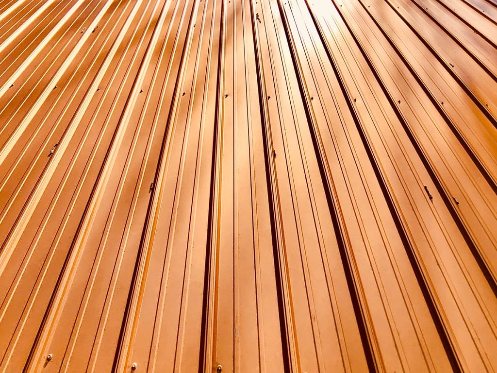 copper metal roof