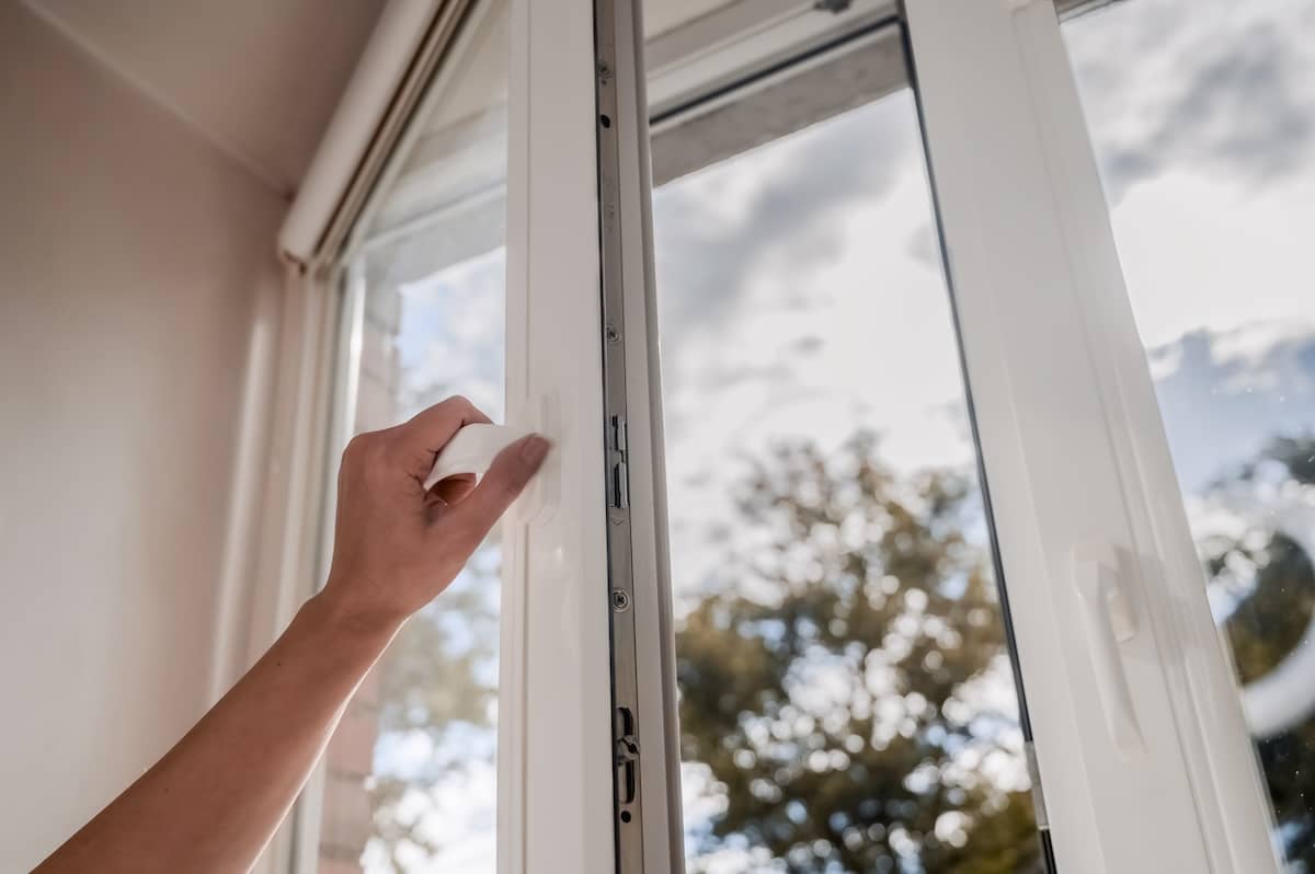 white window frame