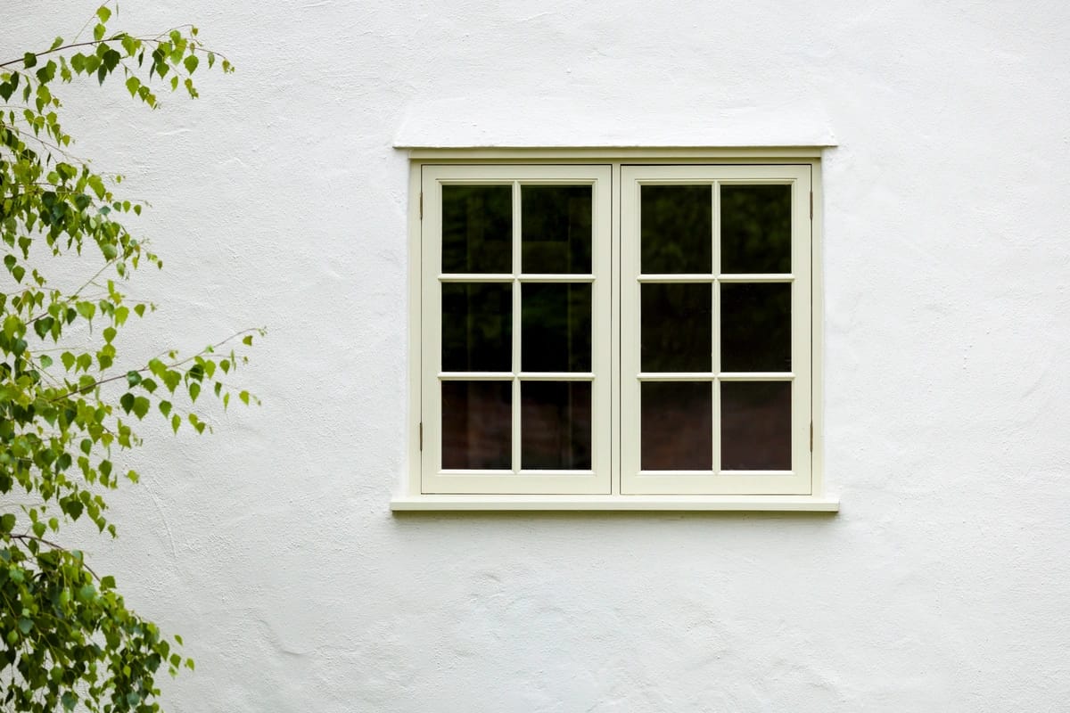 small window on house wall