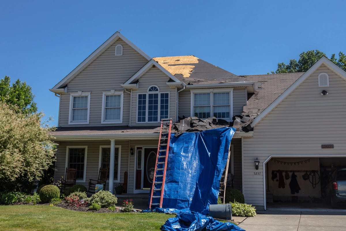 family house roof repair and replacement