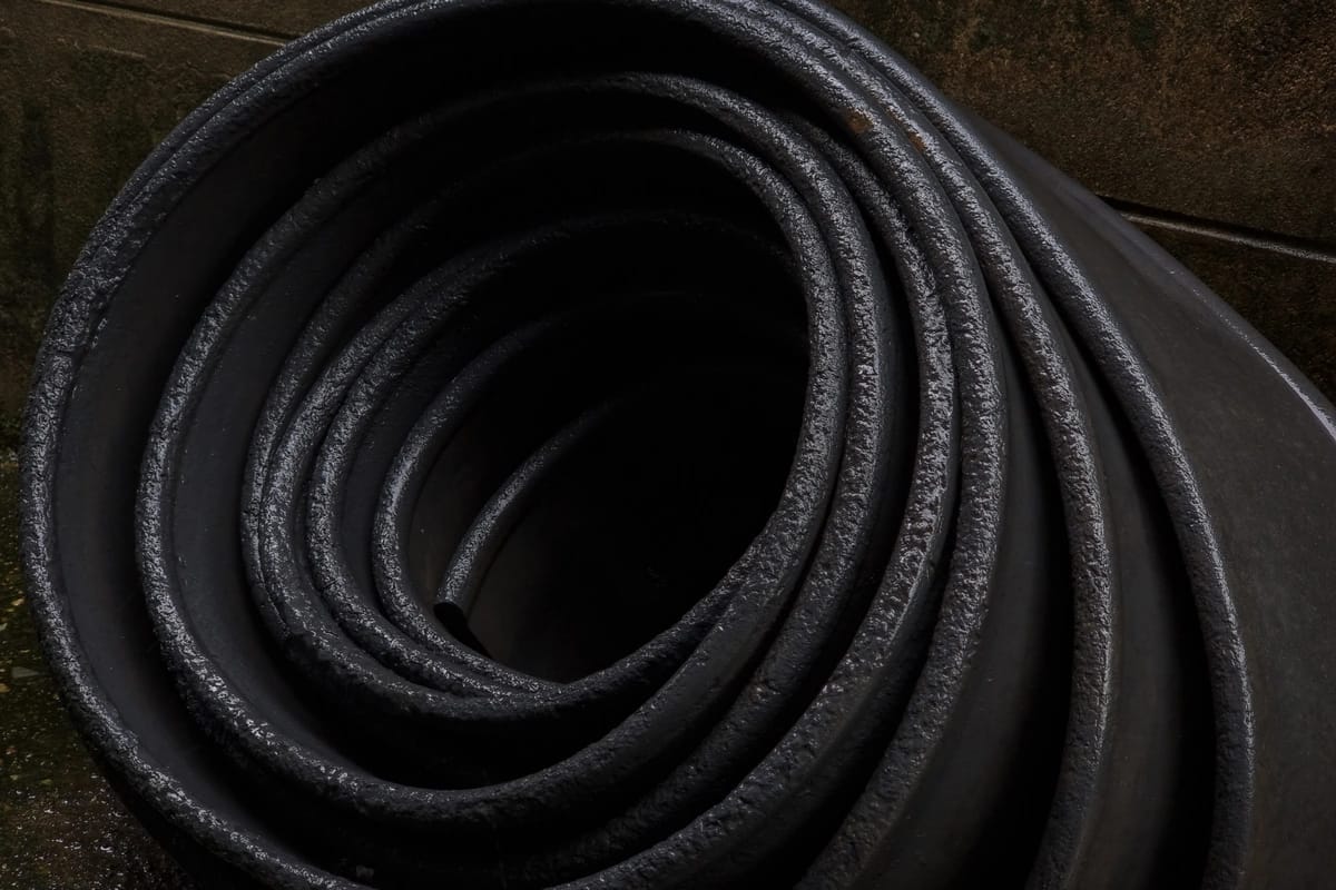 A roll of epdm rubber roofing