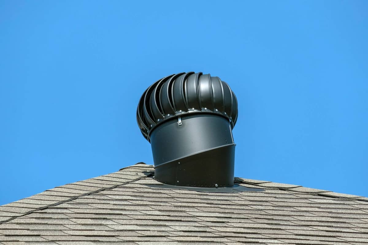 black roof vent