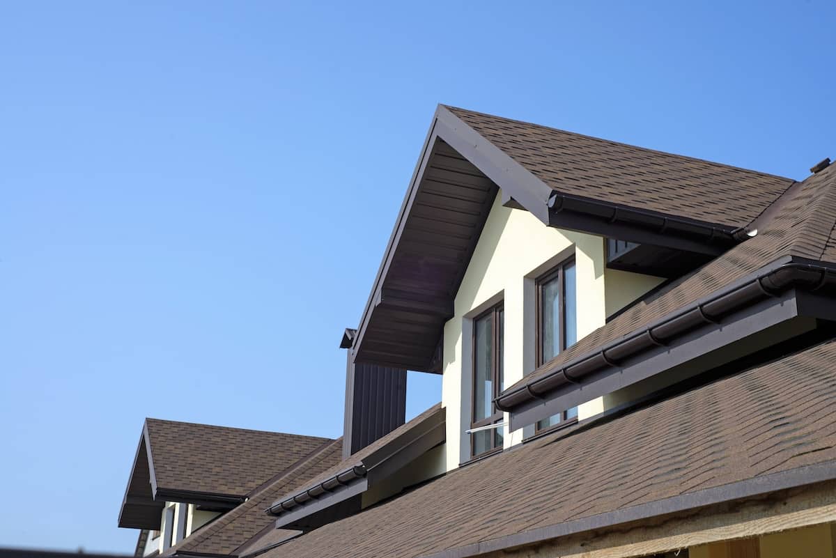 roof of newly builded house