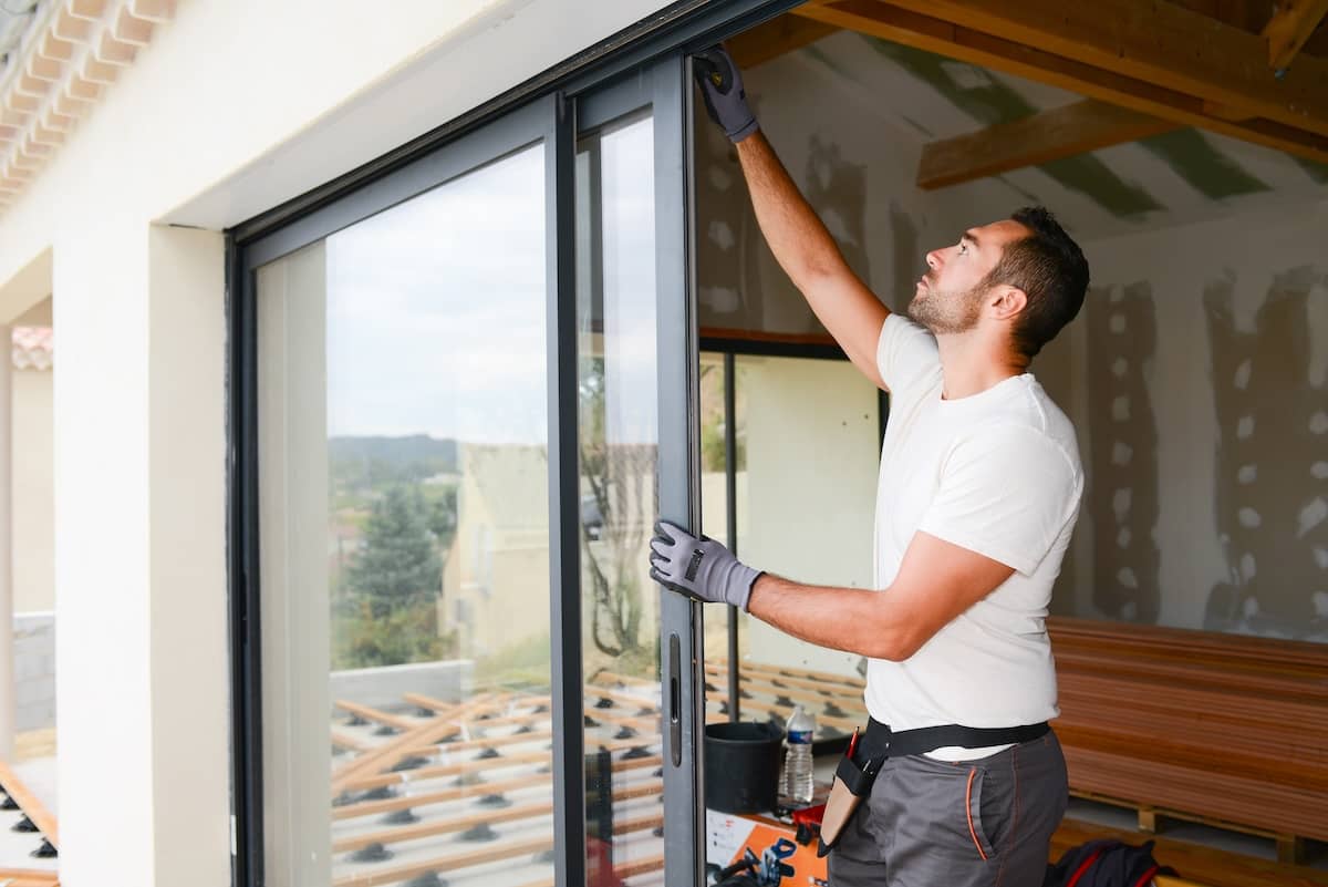 sliding glass window construction installation