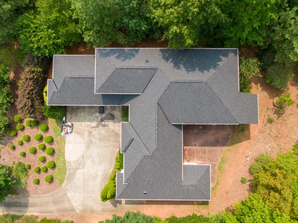 roof inspection done with drone