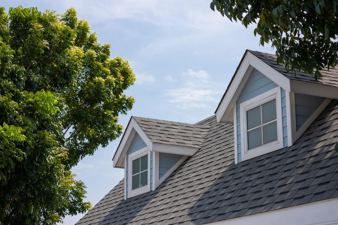 Shingle roof with gables installed in Berwyn PA