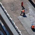 commercial roof contractors installing new roof