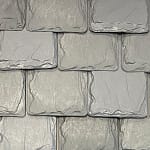Twilight Blend - EcoStar synthetic slate roofing material up close