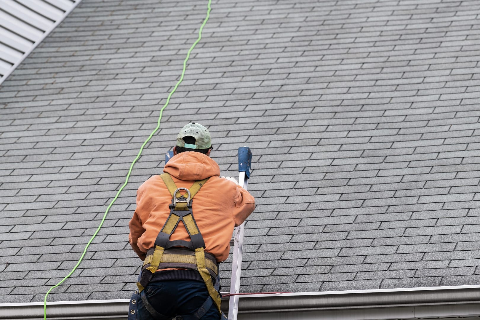 roof inspection checklist being performed by roofing contractor