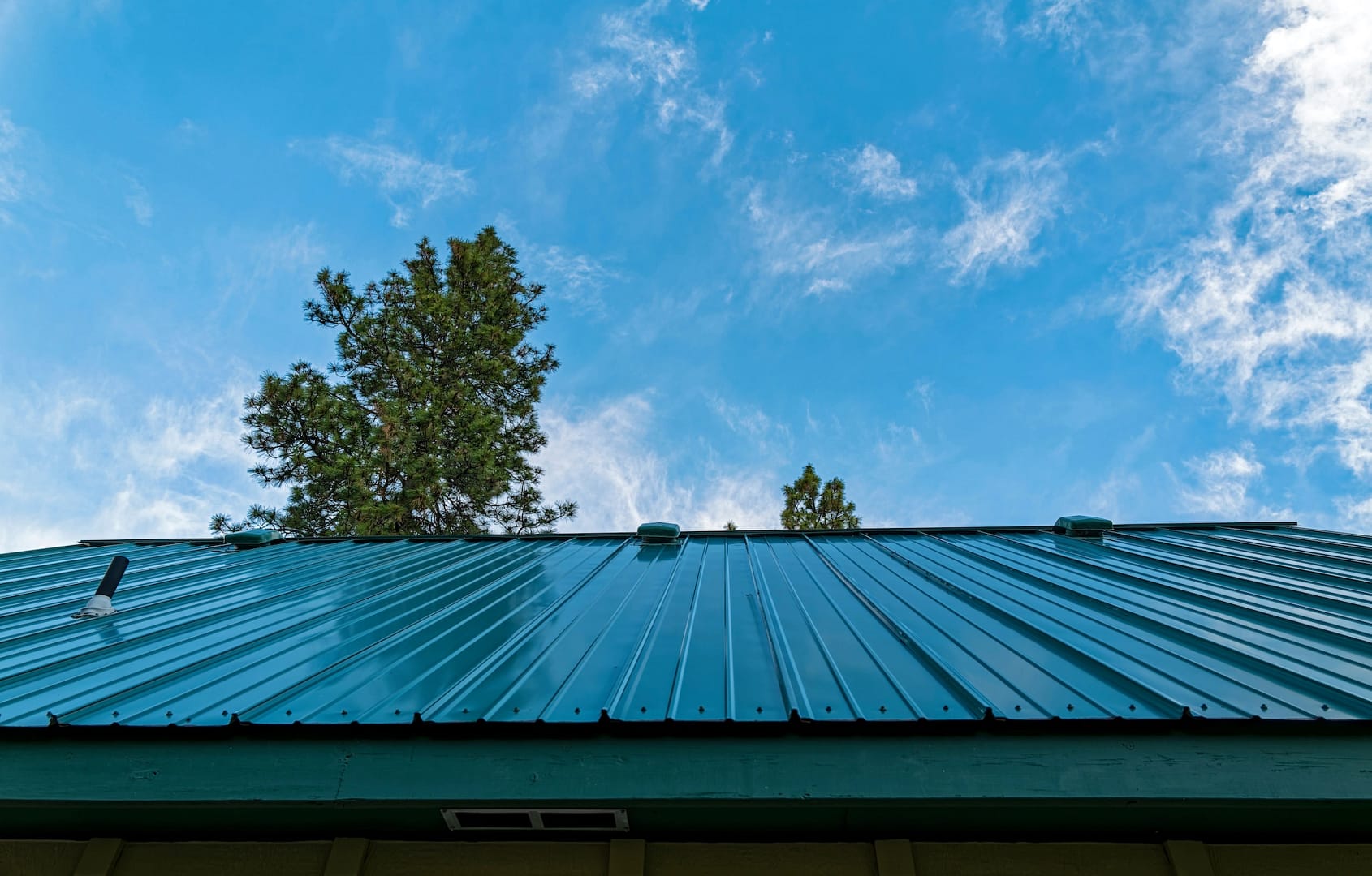 standing seam metal roof on home