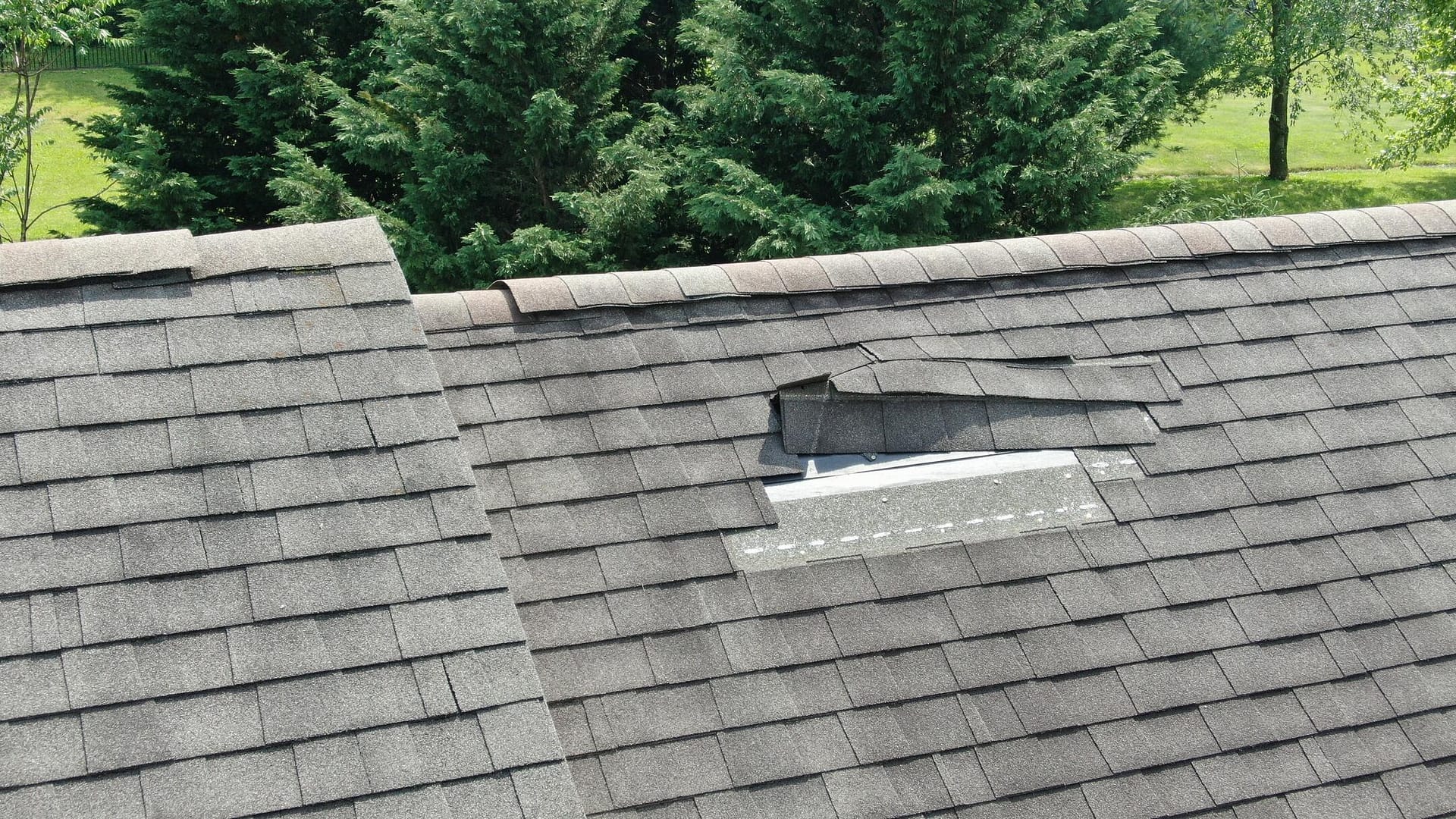 types of roof damage-wind damage to roof shingles