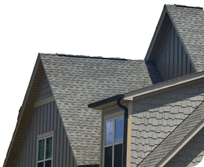 asphalt shingle roof on residential home