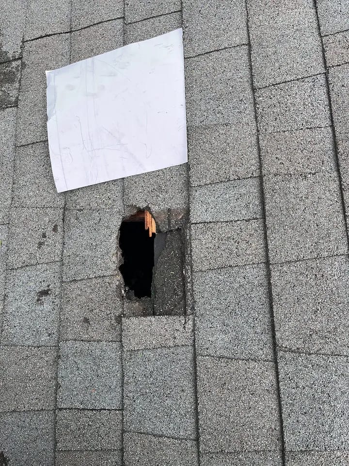 hole in the roof