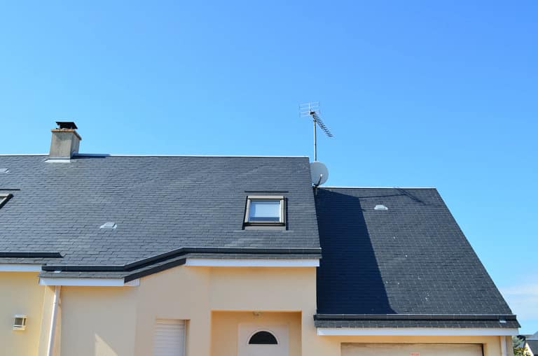 residential home roof:slate roof repair