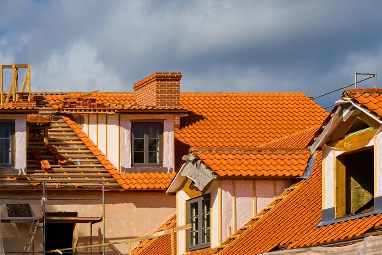 tile roof home mid replacement