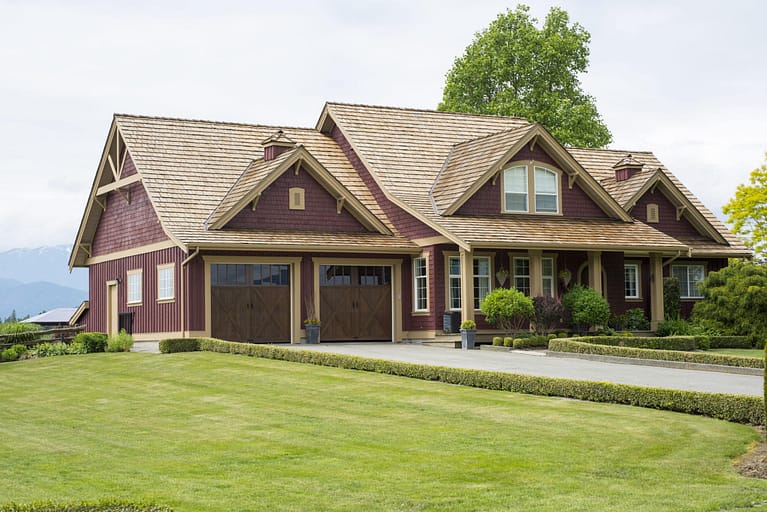 beautiful home with new cedar shake roof