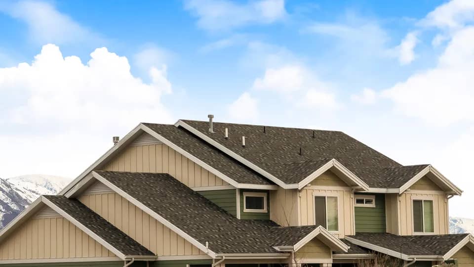 Brown residential roof in Horsham