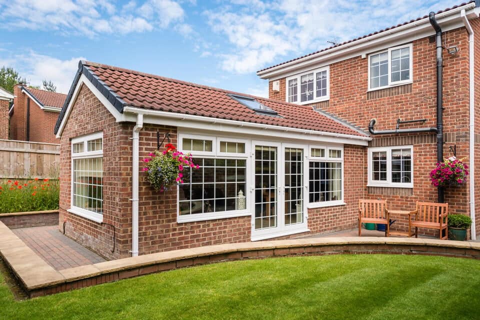types of siding-brick sided house