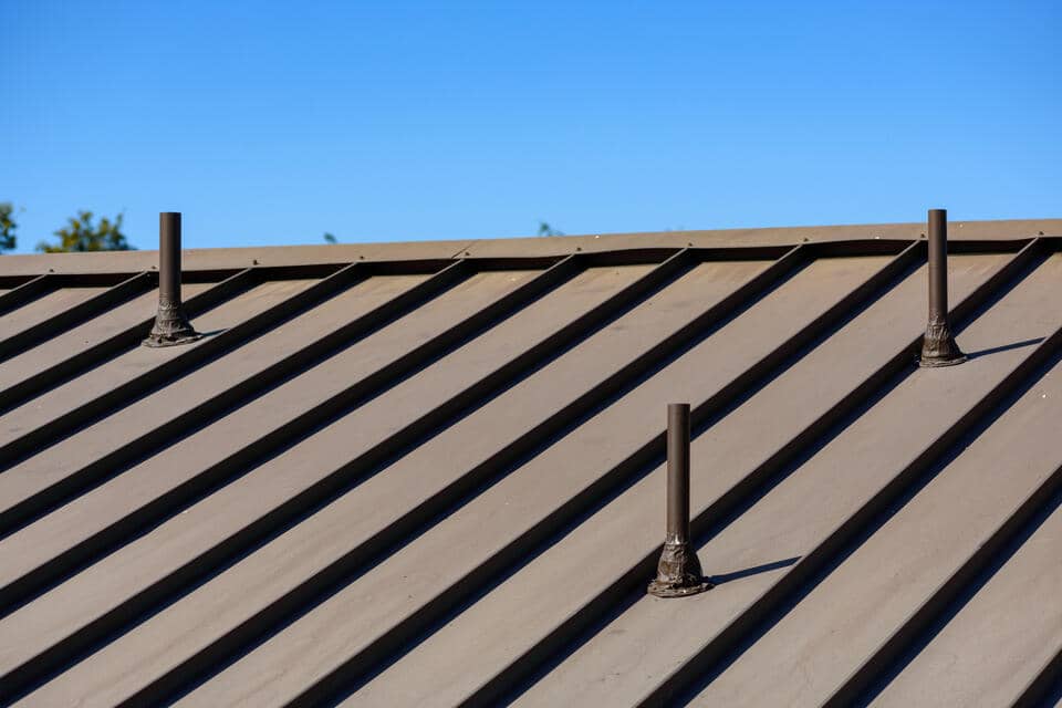 metal roof vents-pipe vents on standing seam metal roof