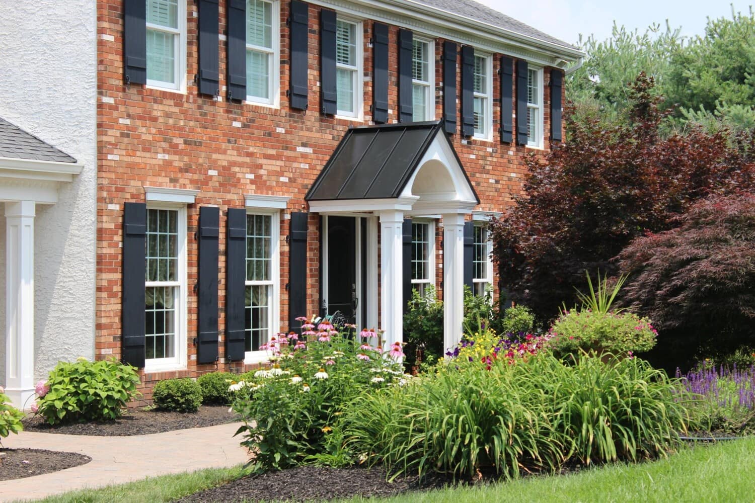 House with new metal seam roof