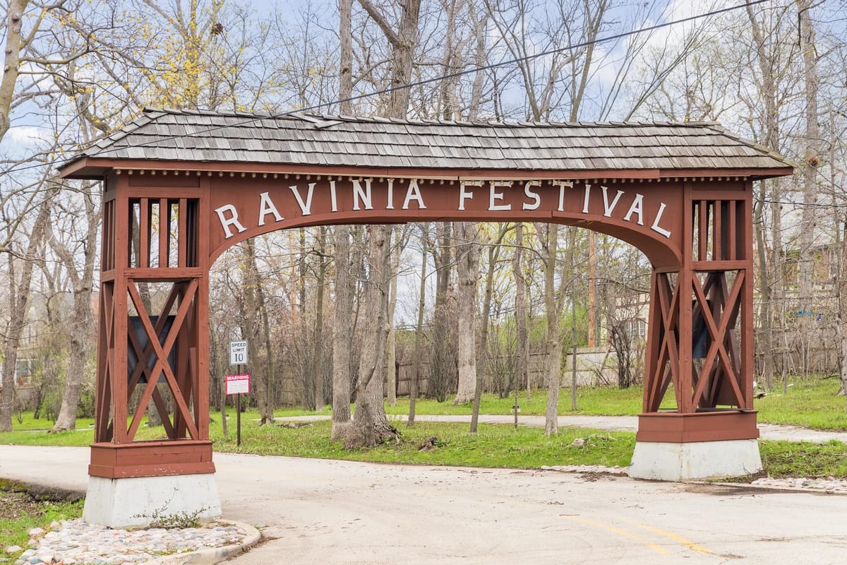 ravinia festival entrance at Highland Park Illinois