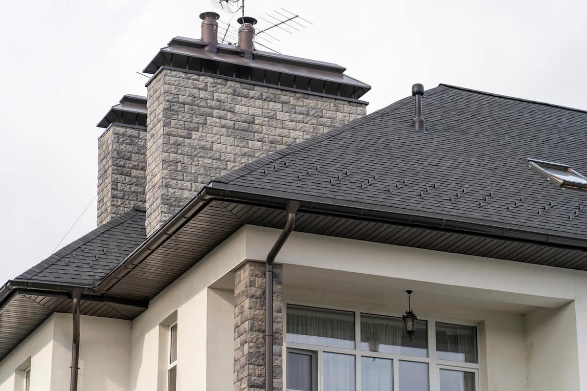 house roof cleaned and shingled