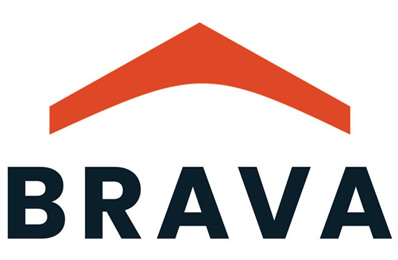 Brava Logo - dark blue and red